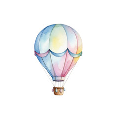 hot air balloon isolated