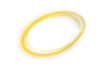 Yellow spiral light trail PNG featuring swirling energy motion, sparkling particles and elegant curved glow ideal for magical abstract effects, motion graphics, fantasy visuals and dynamic luminous 