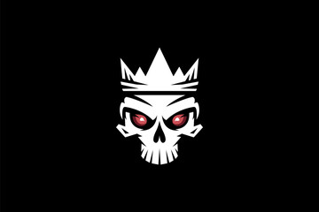 Aggressive skull mascot logo symbolizing dominance, power, and competitive spirit. Perfect for esports or streetwear brands.
