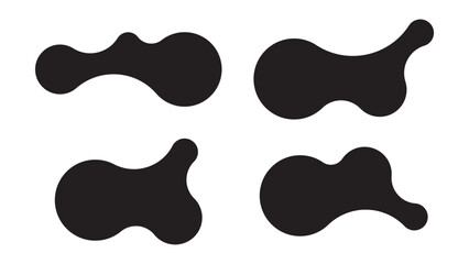Set of abstract metaball shapes © dniprodd