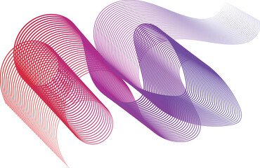 Abstract Gradient Line Wave Ribbon Background