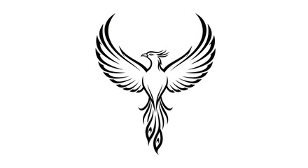 Obraz premium Black tree silhouette isolated on white background for design elements