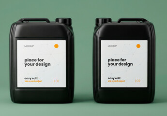 Jerrycans Label Mockup