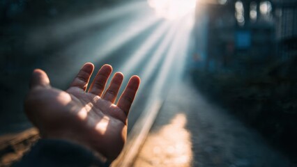 Fototapeta na wymiar Reaching for the Light