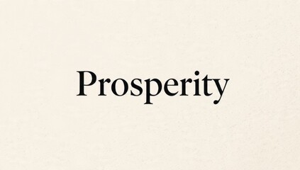 Simple Prosperity Message