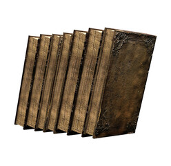 3d render old stacked books isolated