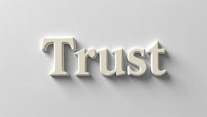 Trust Word Art