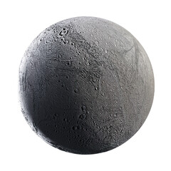 3d render moon isolated