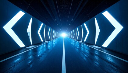 Multiple colorful 3D arrows rising upward against light blue background, symbolizing growth and dynamic progress