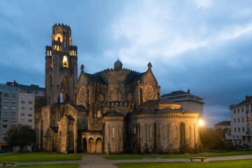 Fototapeta premium Vera cruz Church Landmark in O Carballiño, Ourense, Spain