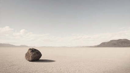 Sailing Stone in Racetrack Playa, Death Valley