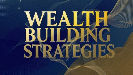 Wealth Building Strategies on Stylish Background