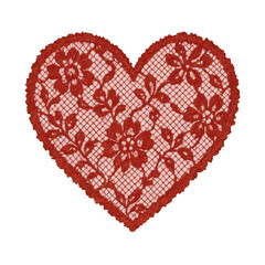 PNG Elegant lace heart design