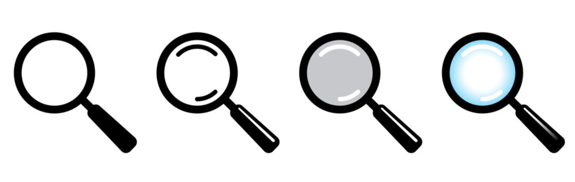 LOUPE_verre bleu transparent