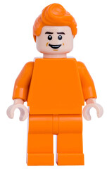 Obraz premium Dortmund - Deutschland 19. Januar 2026 - Lego Minifigure in der Farbe orange