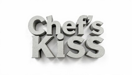 Fototapeta premium Chef's Kiss Text