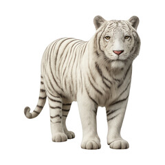 Obraz premium PNG Majestic white tiger illustration