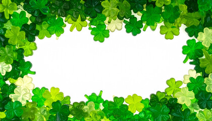 Shamrock Border Jelly Sweets Four Leaf Clover Frame