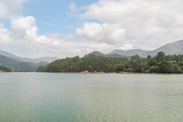 Fototapeta premium Munnar - Kerala - Tea Plantations and Mattupetty Dam - Kerala Tourism