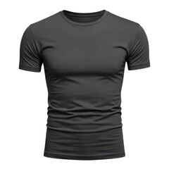Slim fit t-shirt in dark gray