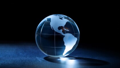 Glass Globe In The Dark