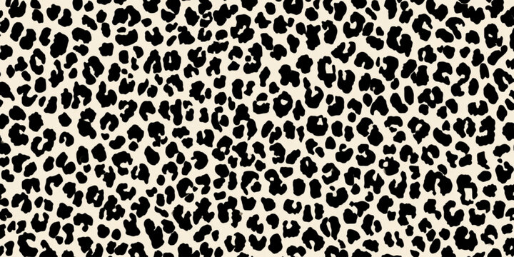 Black and white leopard spots pattern.