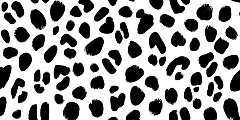 Fototapeta premium Black and white spots pattern.