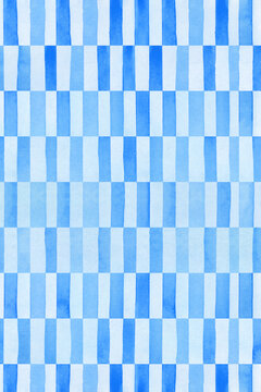 Fond &agrave; motifs rayures d&eacute;cal&eacute;es peint &agrave; l'aquarelle en bleu