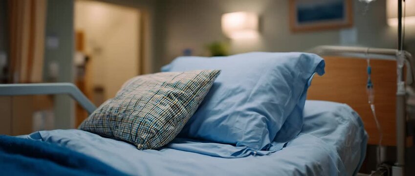 An empty hospital bed awaits patients in need of care.