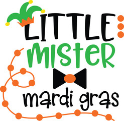 "Little Mister Mardi Gras" Festive Graphic © ibrahim