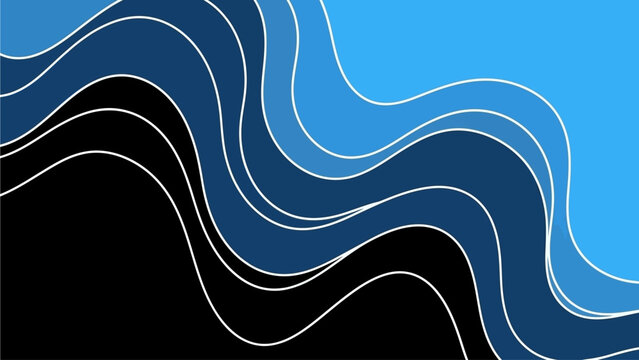 A serene digital landscape featuring wavy lines and contrasting colors from a top-down viewpoint, referencing steven (280).ai