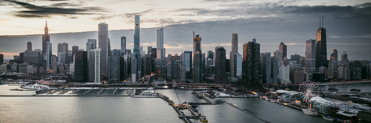Fototapeta premium Chicago Illinois Downtown Skyline