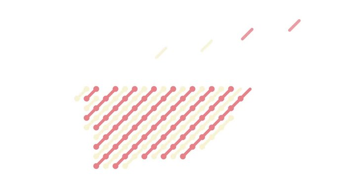 Dynamic Linear Animation Forming South Africa Country Map
