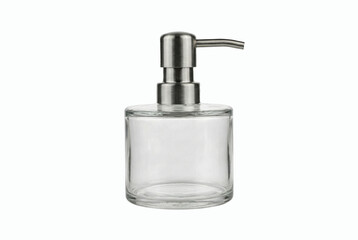 Modern Glass Soap Dispenser with Stainless Steel Pump