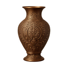 PNG Ornate bronze vase illustration.