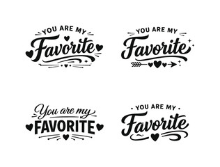 Obraz premium Romantic silhouette icon set. featuring heart, arrow, favorite, love, and affection symbols