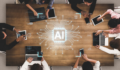 An AI platform for business integration. Central processor powers automated processes like contract...