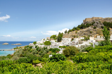 view of the city of the mediterranean sea
