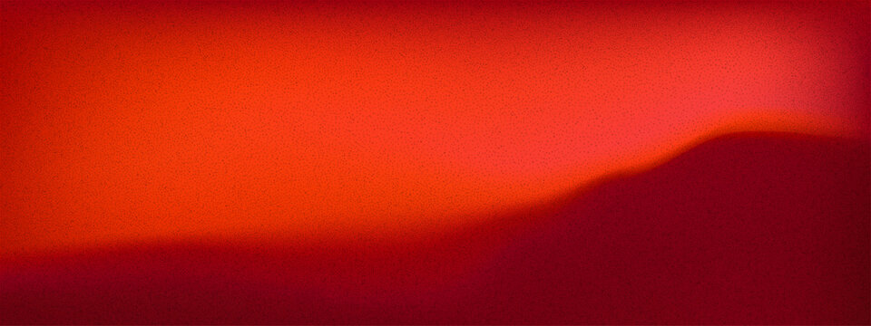 Gradient red background with abstract noise, soft color and light through organic shape, degrade pattern and subtle grain for textured effect. Neon liquid leak over foil with grainy blur.