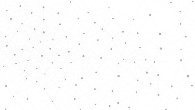 Abstract plexus-style geometric mesh with interconnected dots and lines forming a tech-inspired background.