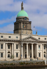 DUBLIN REPUBLIC OF IRELAND. The Custom House is a neoclassical 18th century building in Dublin, Ireland which houses the Department of Housing, Local Government and Heritage. 