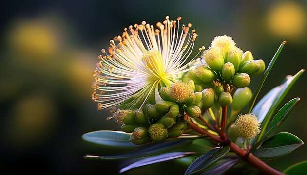 Inflorescence Of A Pichi Plant Fabiana Imbricata