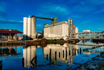 Silos on the buffalo river. © Richard