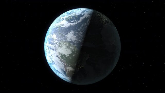 Location and map of Guinea on the surface of the earth at nighttime.