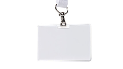Blank ID Card with Lanyard