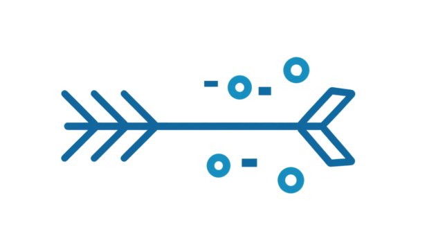 Blue Arrow Icon on Transparent Background - Powered by Adobe