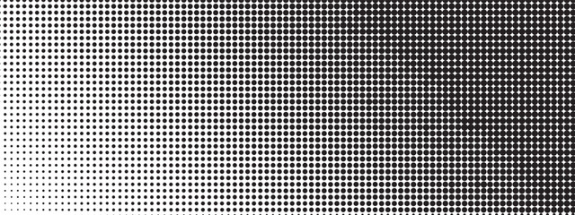 Polka dot background with black geometric pattern. Vector halftone design featuring dotted texture perfect for retro pop art prints and modern graphic applications