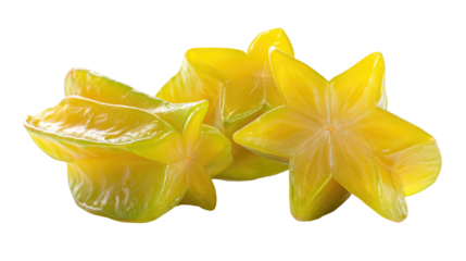 Star Fruit on Transparent Background