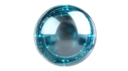 Tech Orb with HUD Elements