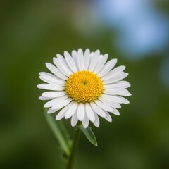 Obraz premium Close-up of a beautiful daisy flower in full bloom.